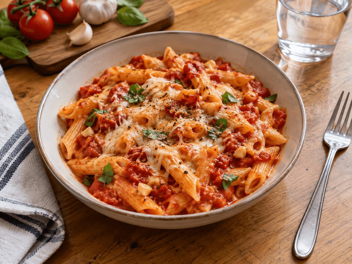 Cheesy Tomato Student Pasta