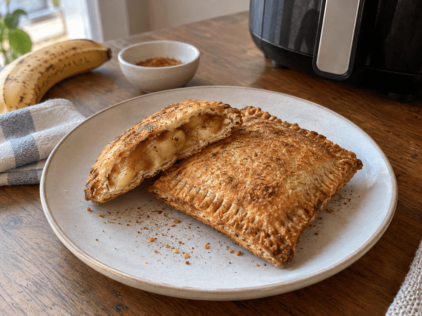 Air Fryer Banana Toast Pockets