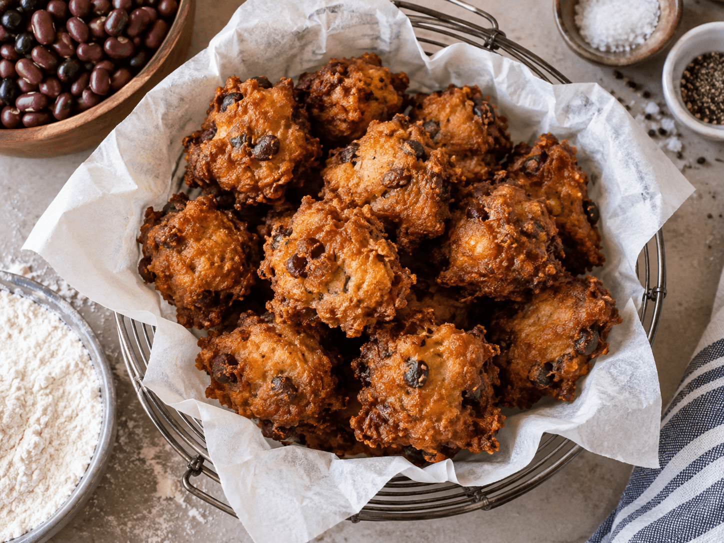 Crispy Bean Fritters
