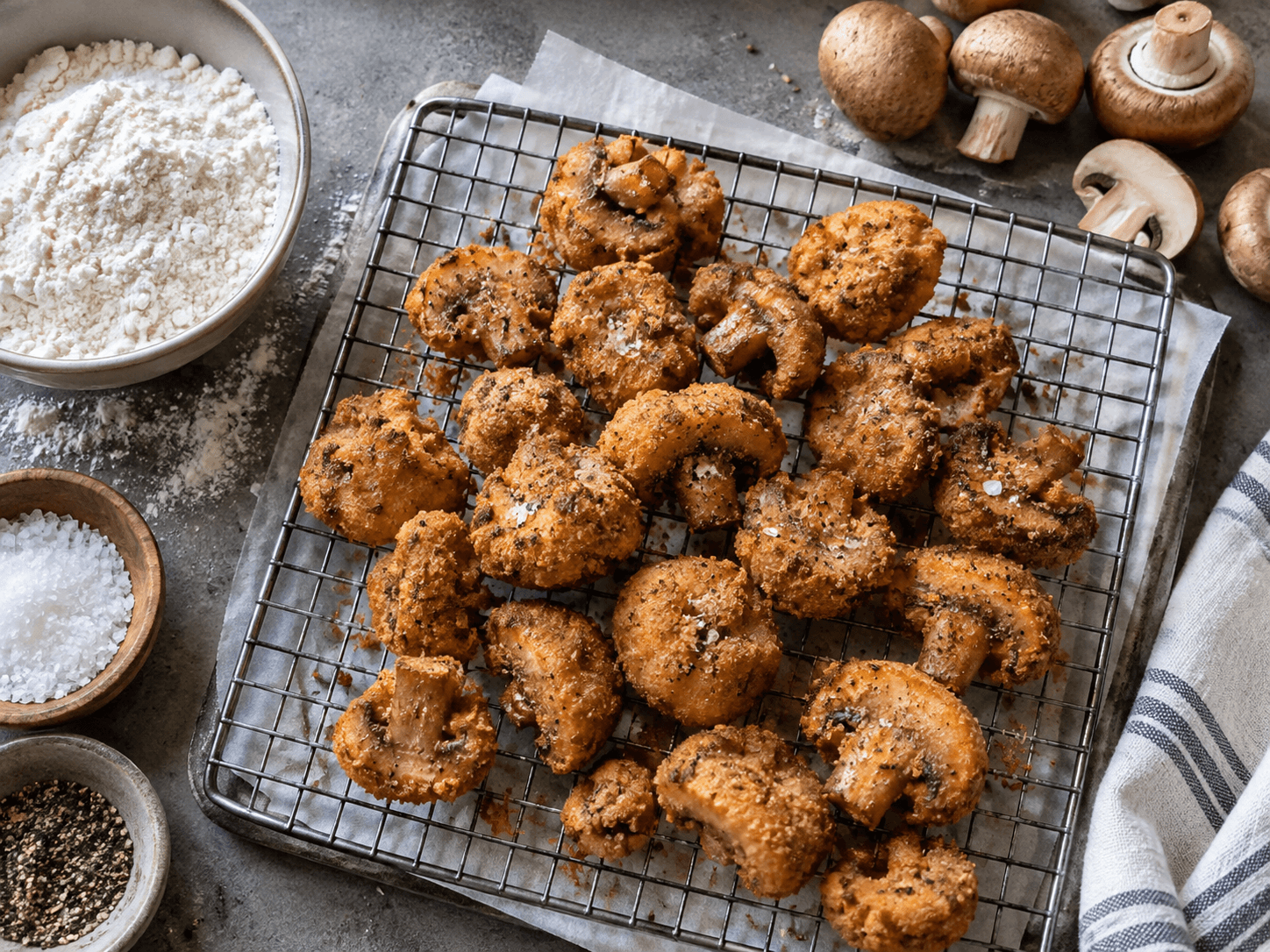 Crispy Fried Mushroom Bites