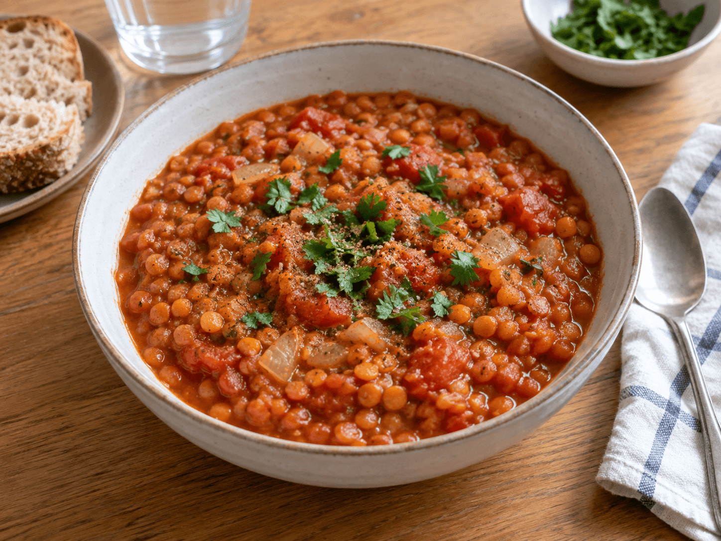 Easy Lentil Tomato Pot