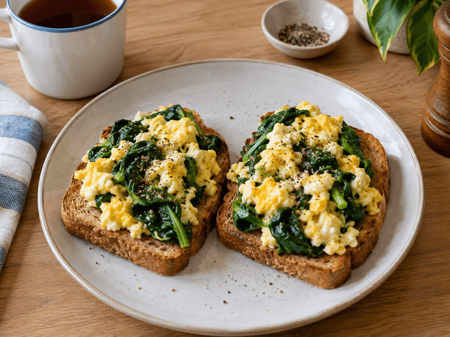 Spinach Egg Toast